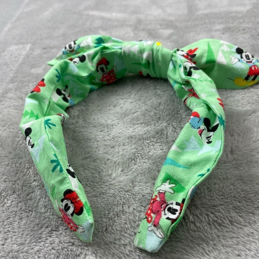 Disney Mickey and Minnie Mouse Top Knot Headband Adult Size - Picture 2 of 6
